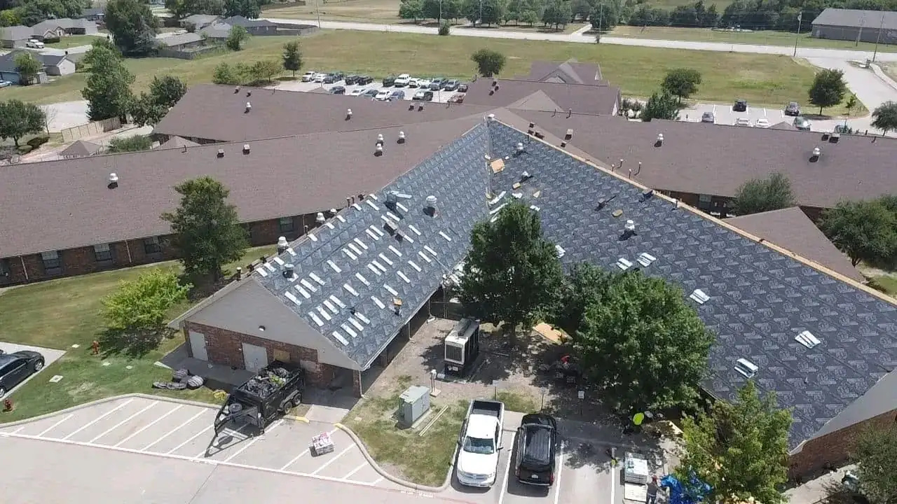 Pro Exteriors commercial Shingles roofing project