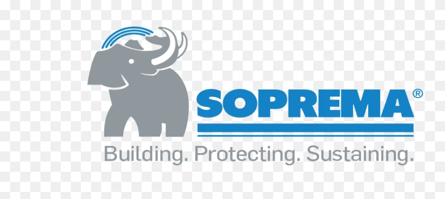 SOPREMA logo — certified commercial roofing applicator